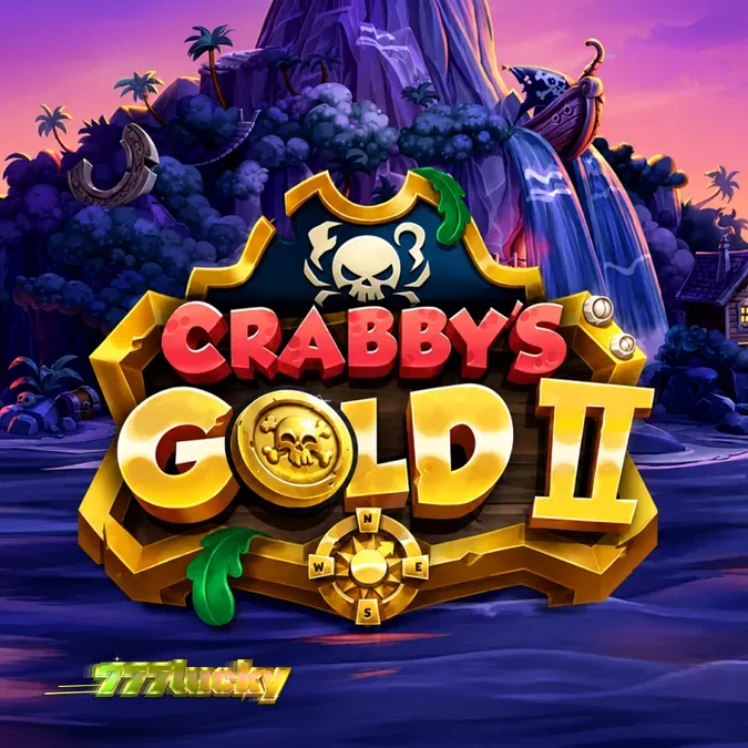 Tampilan visual permainan slot Crabby’s Gold II dengan tema bajak laut.