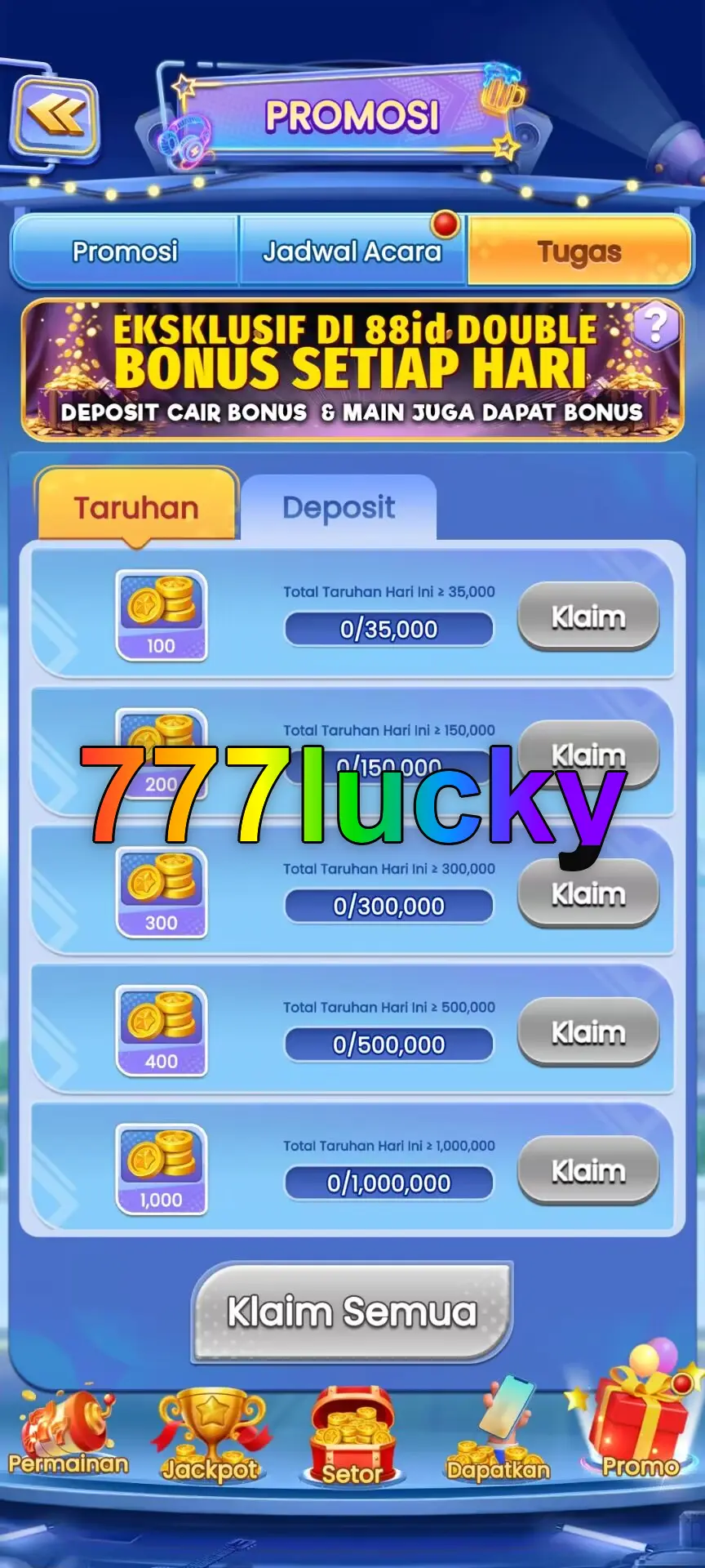 777lucky Tangkapan Layar - APK Resmi